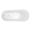 Anzzi Prima 67" Acrylic Flatbottom Non-Whirlpool Bathtub in White FT-AZ095